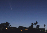 Comet McNaught, Sunset Jan 2007